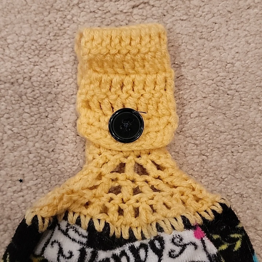 Handmade Hanging Hand Towel - Skeleton